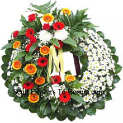 Attractive Assorted Flower Wreath